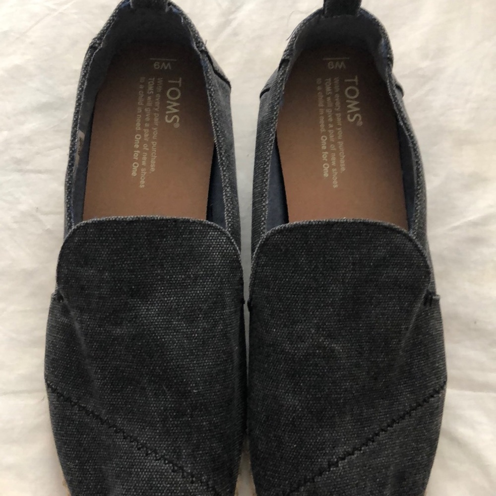 Toms Casual Black Denim Ripe Shoeq